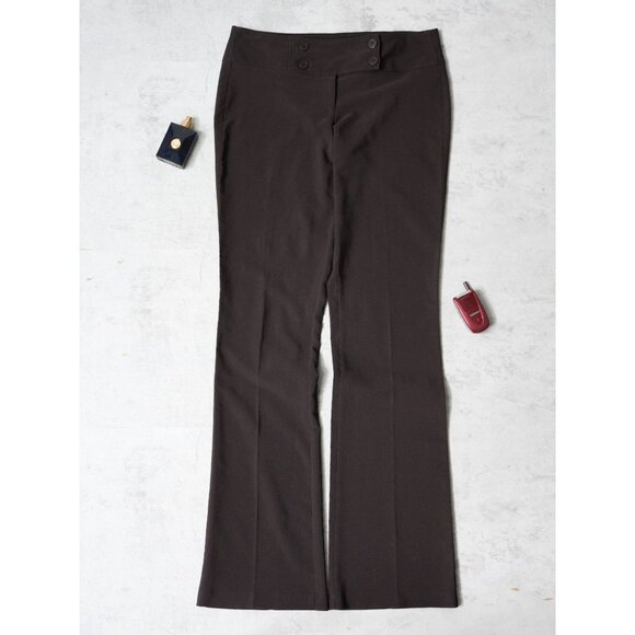 Vintage 90s Neva Brown Straight Pants - Picture 3 of 4